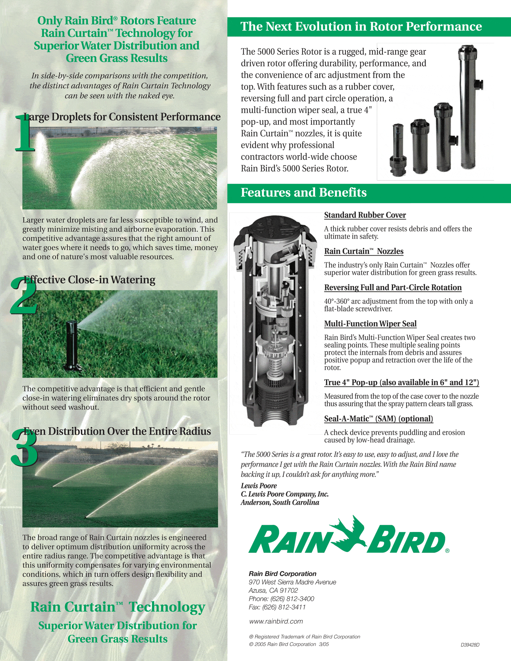 Adjusting Rainbird 5000 Sprinkler Heads - 278zi4t